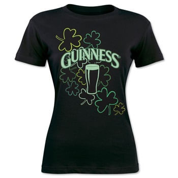 Guinness-Women-s-Glow-In-The-Dark-T-Shirt---Black-186886