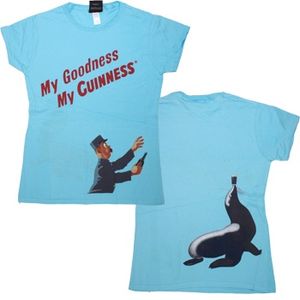 Guinness Seal My Goodness T-Shirt - Blue