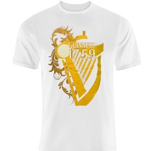 Guinness Yellow Harp T-Shirt - White