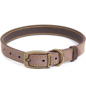 Barbour Leather Dog Collar - Brown
