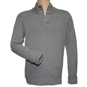 Toad & Co Men’s Lowkey ¼ Snap Sweater - Heather Grey