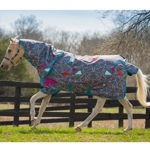 Amigo Pony Plus Rain Sheet - Origami/Teal