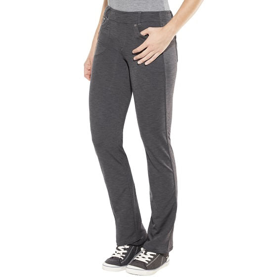 Kuhl Mova Pants Gray Heather Nylon Straight Leg Drawcord Size 8