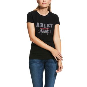 Ariat Women's Flock Varsity Logo Tee