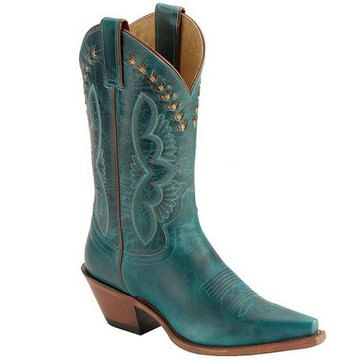 justin women's turquoise boots