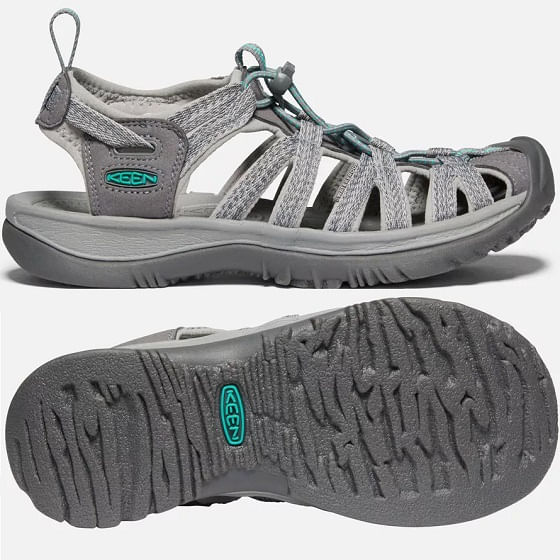 Keen-Women-s-Whisper-Sandals---Medium-Grey-Peacock-Green-242126