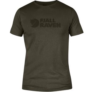 Fjallraven Men's Logo T-Shirt - Dark Olive