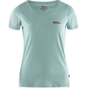Fjallraven Women's  Logo T-Shirt - Clay Blue-Melange