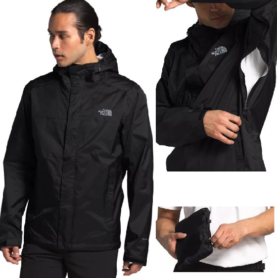 The North Face Men's Venture 2 Jacket - Black/Black/Mid Grey