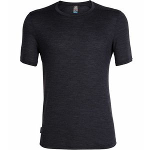 Icebreaker Men's Cool-Lite Sphere Short Sleeve Crewe - Black Heather