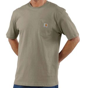 Carhartt Men's Loose Fit Heavyweight Pocket Short Sleeve T-Shirt - Desert