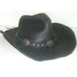 Stetson Roxbury Leather Western Hat - Black