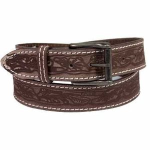 Keldon Western Embossed Belt - Brown