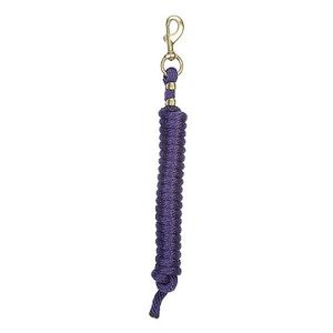 Weaver Poly Lead Rope with Solid Brass Snap - Purple