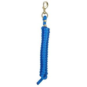 Weaver Poly Lead Rope with Solid Brass Snap - Blue