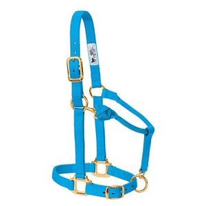 Weaver Original Adjustable Chin and Throat Snap Halter, 1" - Hurricane Blue