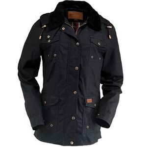 Outback Trading Women's Jill-A-Roo Oilskin Jacket - Black