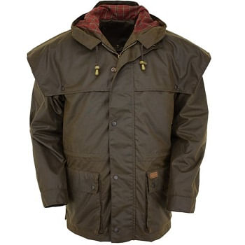 Hooded oilskin cheap jacket