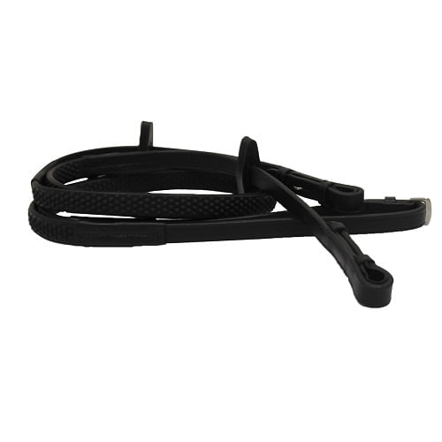 Rambo-Micklem-Rubber-Competition-Reins---Black-73214