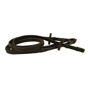 Rambo Micklem Rubber Reins - Black