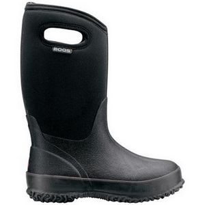 Bogs Kid's Classic Black Boots with Handles