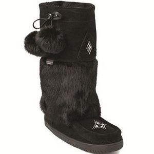 Manitobah Mukluks Women's Snowy Owl Waterproof Mukluks - Black