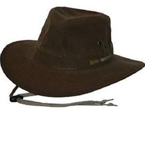 Outback Trading Oilskin River Guide - Brown