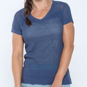 Toad & Co Women’s Floreana Short Sleeve Sweater - Indigo