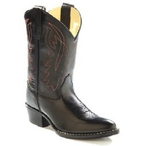 Old West Child's  Corona  Western Boot - Black