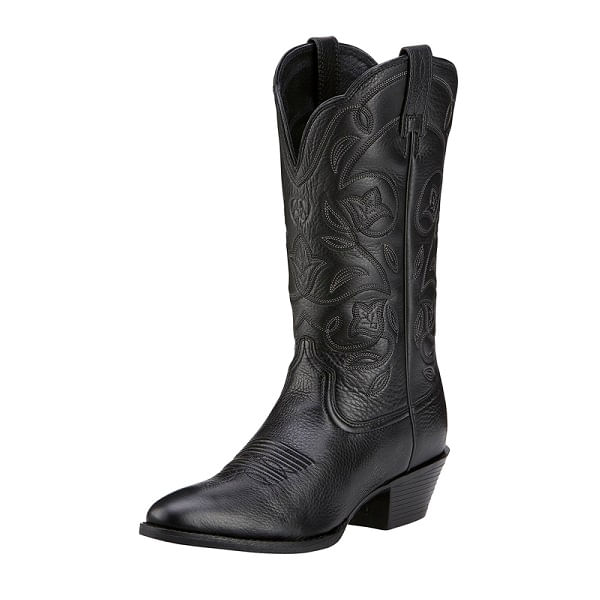 Ariat-Women-s-Heritage-Western-R-Toe-Boots---Black-133265