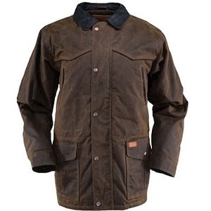 Outback Trading Men's Pathfinder Oilskin Jacket - Bronze