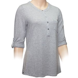 Columbia Women's Spring Drifter 3/4 Sleeve Top - Cirrus Grey Heather