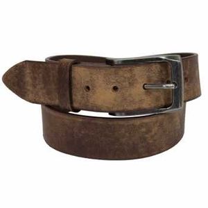 Keldon Wide Loop Belt with Oblong Buckle - Distressed Brown