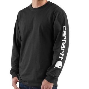 Carhartt Men's Long Sleeve Graphic T-Shirt - Black