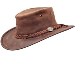 Barmah Foldaway Bronco Outback Hat - Brown