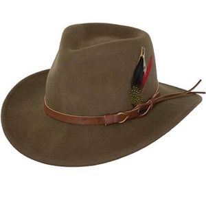 Outback Trading Randwick Australian Wool Hat - Brown