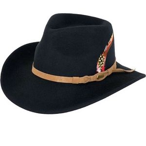 Outback Trading Randwick Australian Wool Hat - Black