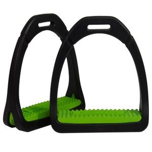 Compositi Premium Profile Stirrups - Bright Green