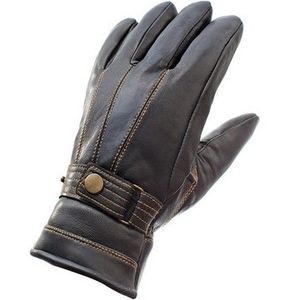 Paris Stitcher Contraster Gloves - Black/Tan Stitching