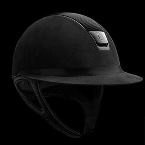 Samshield Miss Shield Premium Leather Top Helmet - Black