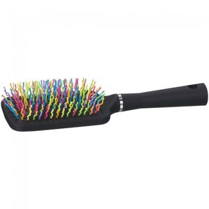 Grooming Tools - Tough 1 Rainbow Bristle Mane and Tail Brush