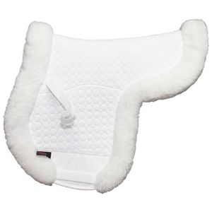 HorseDream Lammfelle Hunter Jumper Shaped Pad - White