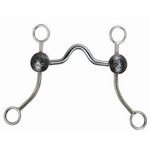 Stainless-Steel-Brushed-Black-Star-Concho-Western-Bit-9949