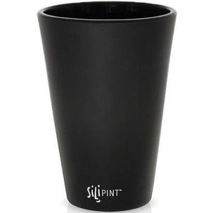 Silipint 16oz Pint Glass - Bouncy Black(Opaque)