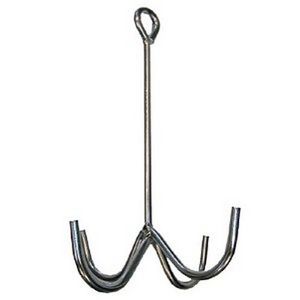 4 Prong Tack Hook - Black