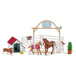 Schleich Hannah's Guest Horses with Ruby the Dog