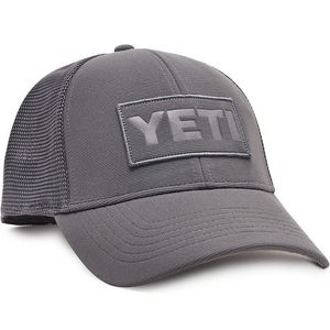 Yeti  Patch Trucker Hat - Grey on Grey