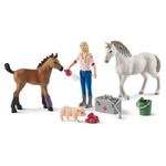 Schleich-Vet-Visiting-Mare-and-Foal-236887