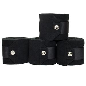 Ogilvy Fleece Polo Wraps with Logo Studs - Black