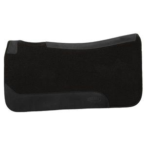 Weaver Wool Felt 31x32 Contoured Western Pad - Solid Black